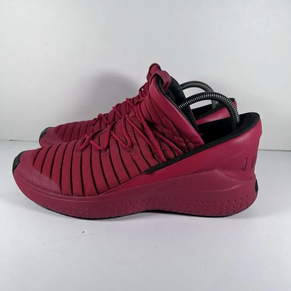 Nike Jordan Flight Luxe Triple Red Lace Up Athletic Shoes Sneakers Men's Size 9